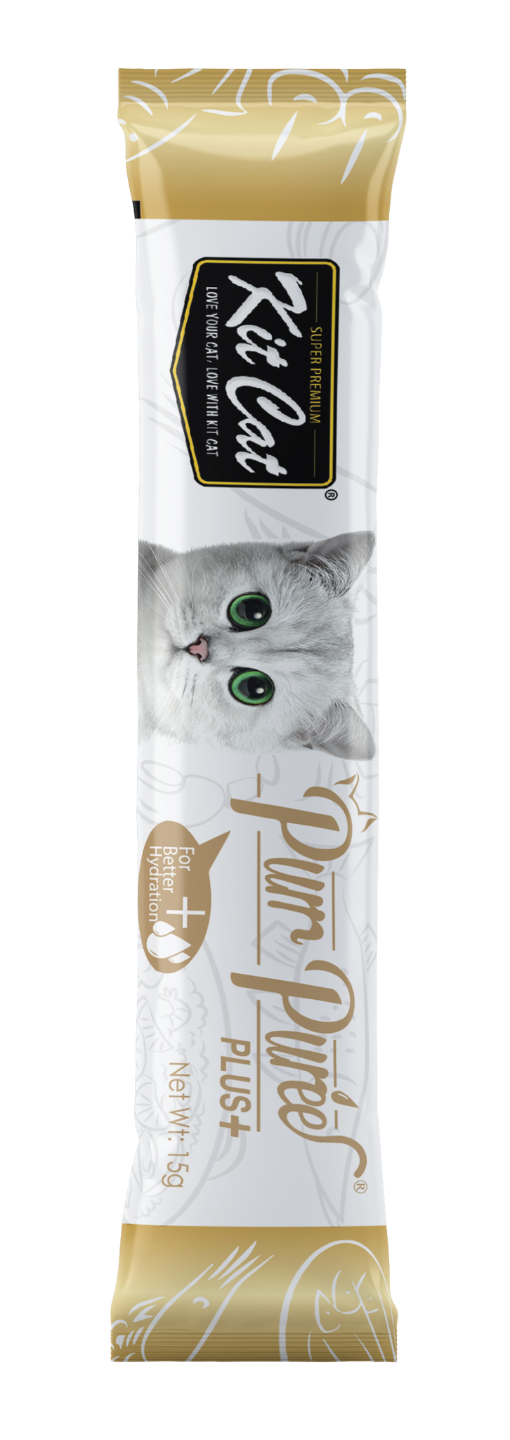 Load image into Gallery viewer, Kit Cat Purr Puree Plus + Collagen Care Chicken and Tuna Cat Treats
