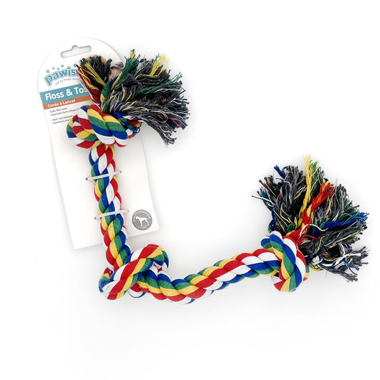 Pawise Floss & Toss Chew Rope with Knot
