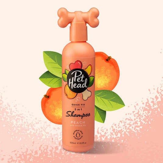 Pet Head Quick Fix Peach Shampoo & Conditioner in One