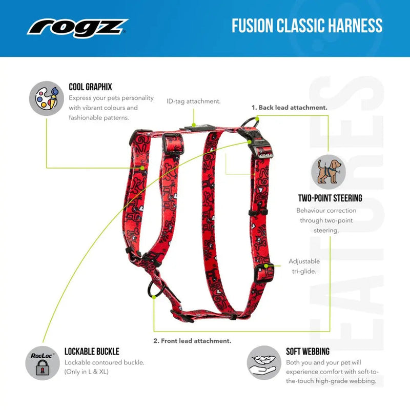 Load image into Gallery viewer, Rogz Fusion Classic Dog Harness
