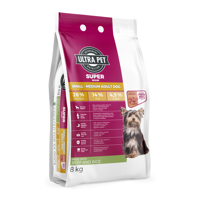 Ultra Pet Superwoof Small/Medium Adult Beef & Rice Dry Dog Food
