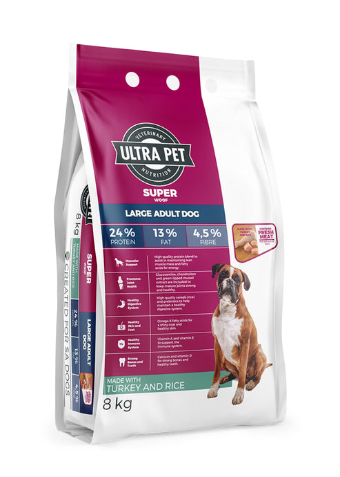 Ultra Pet Superwoof Large Adult Turkey & Rice Dry Dog Food