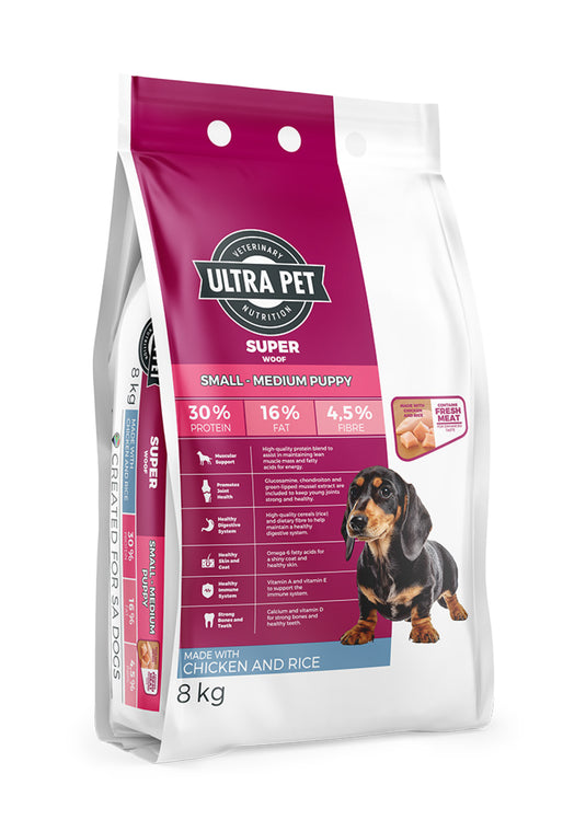 Ultra Pet Superwoof Small/Medium Puppy Chicken & Rice Dry Dog Food