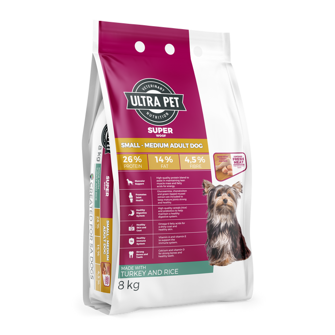 Ultra Pet Superwoof Small/Medium Adult Turkey & Rice Dry Dog Food