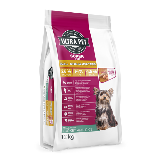 Ultra Pet Superwoof Small/Medium Adult Turkey & Rice Dry Dog Food
