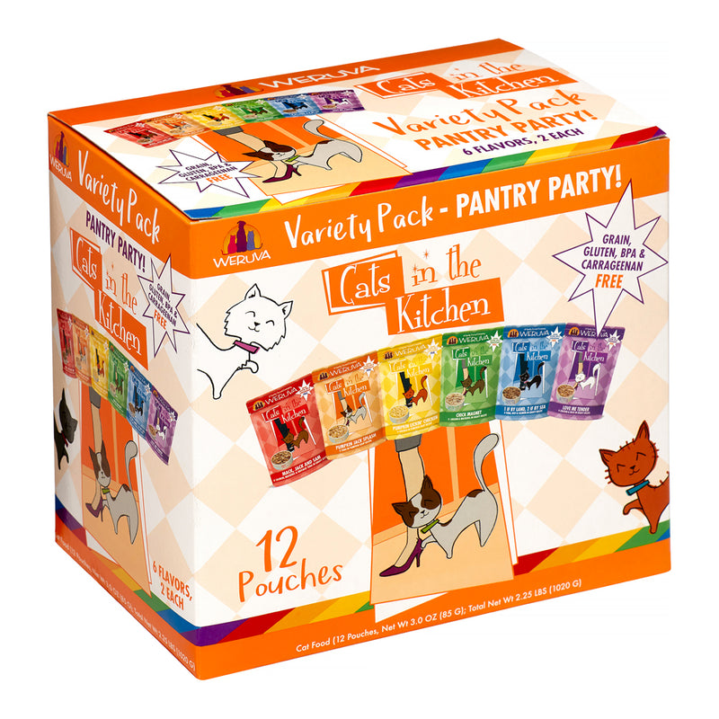 Load image into Gallery viewer, Weruva Pantry Party Wet Cat Food Variety Pack
