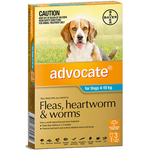 Advocate for Dogs: Flea, Heartworm & Worm Treatment [Sold per Treatment]