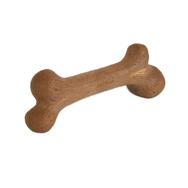 Load image into Gallery viewer, Pet Qwerks Dino Wood Barkbone - Peanut Butter
