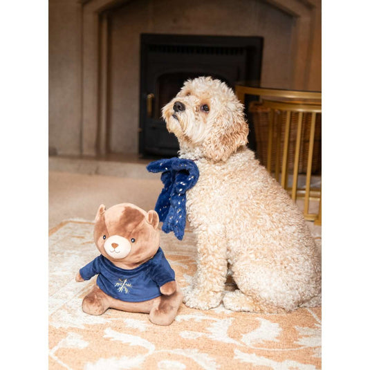 Rosewood Bart Bear Christmas Plus Dog Toy With Giggle