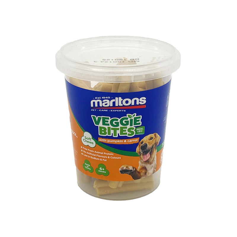 Load image into Gallery viewer, Marltons Veggie Bites Dog Treats - 300g Tub
