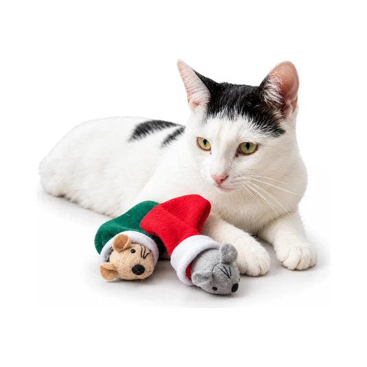 Rosewood Martha & Mayor Mice Duo Christmas Cat Toy