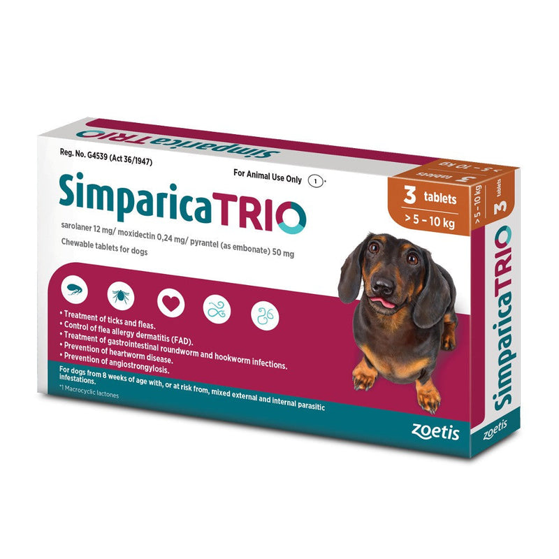 Load image into Gallery viewer, Simparica Trio Tablets for Dogs [Packs of 3 or Single Chew Tablets]
