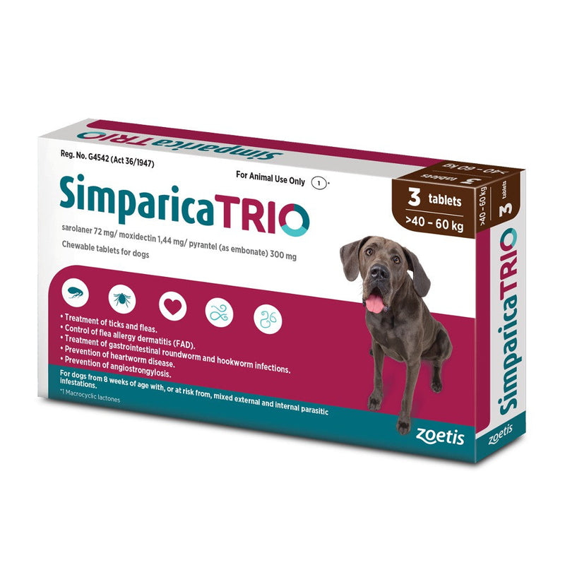 Load image into Gallery viewer, Simparica Trio Tablets for Dogs [Packs of 3 or Single Chew Tablets]
