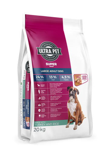 Load image into Gallery viewer, Ultra Dog Superwoof Large Adult Turkey &amp; Rice Dry Dog Food
