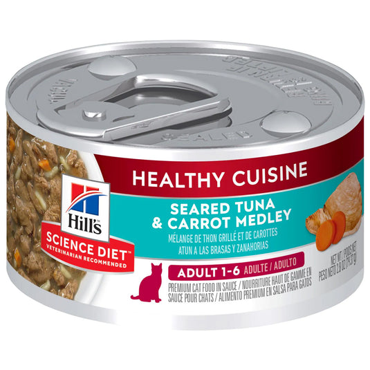 Hill's Adult Wet Cat Food 1-6 Tuna and Carrot Flavour Can