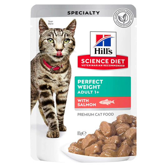Hill's Perfect Weight Wet Cat Food 1-6 Chicken and Salmon
