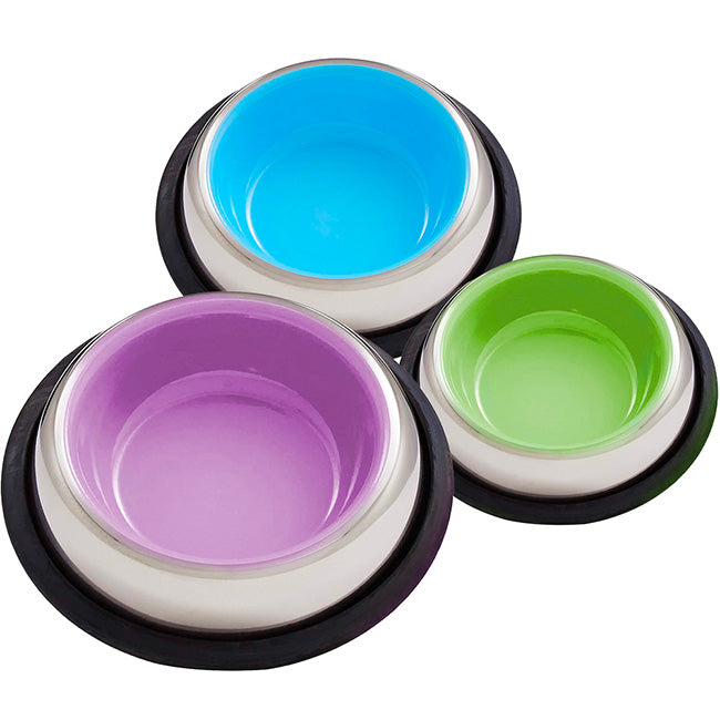 Pantone Steel Dog Bowls