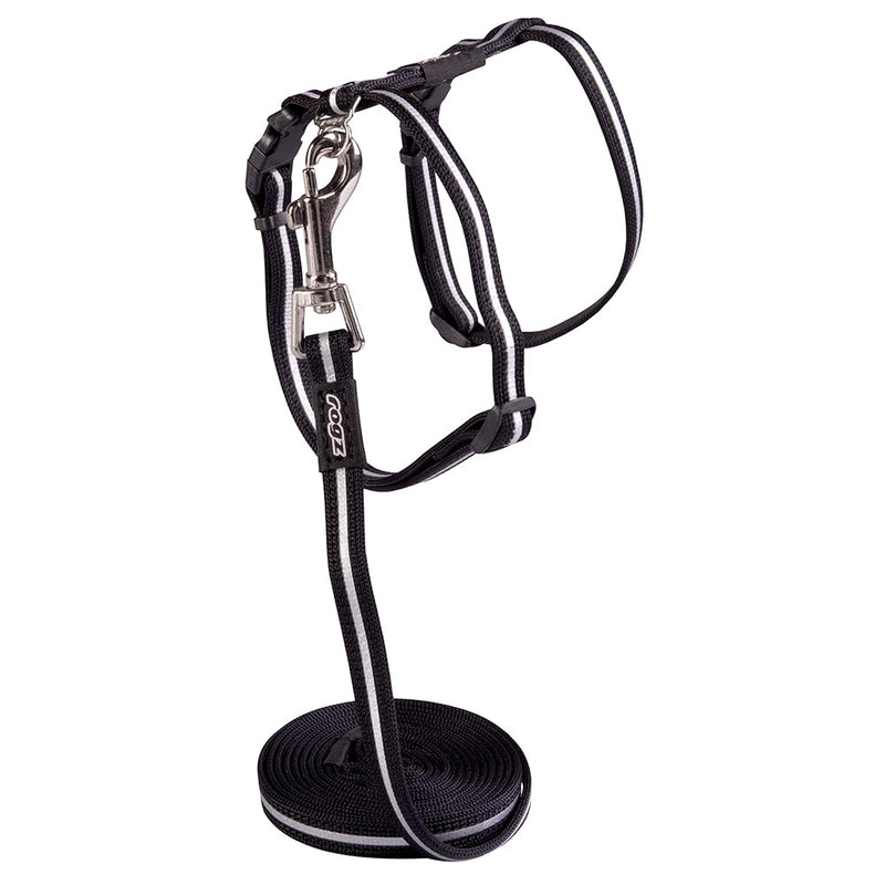 Load image into Gallery viewer, Rogz Alleycat Harness and Lead (Reflective) - Small

