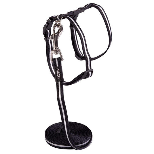 Rogz Alleycat Harness and Lead (Reflective) - Small