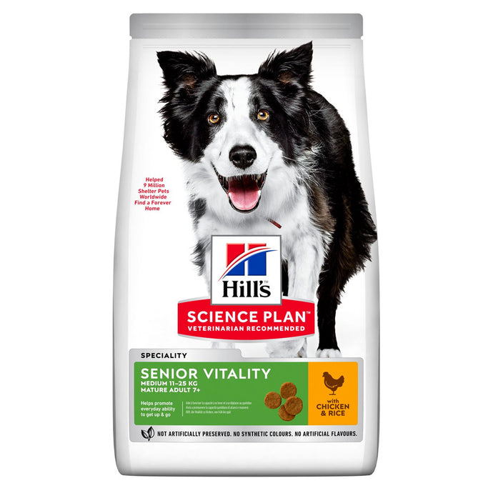 Hill's Adult 7+ Senior Vitality Medium Breed with Chicken