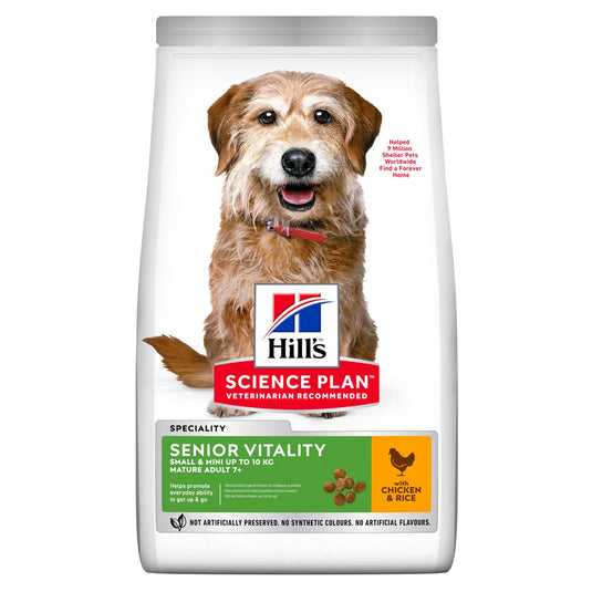 Hill's Adult 7+ Senior Vitality Small / Mini Breed with Chicken